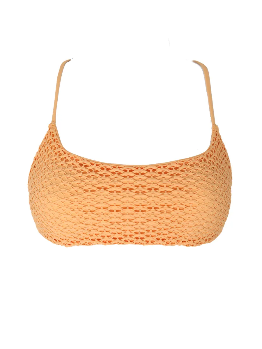 Mesh Orange ARUN top