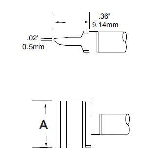 Metcal Cartridge Blade 10mm (0.394