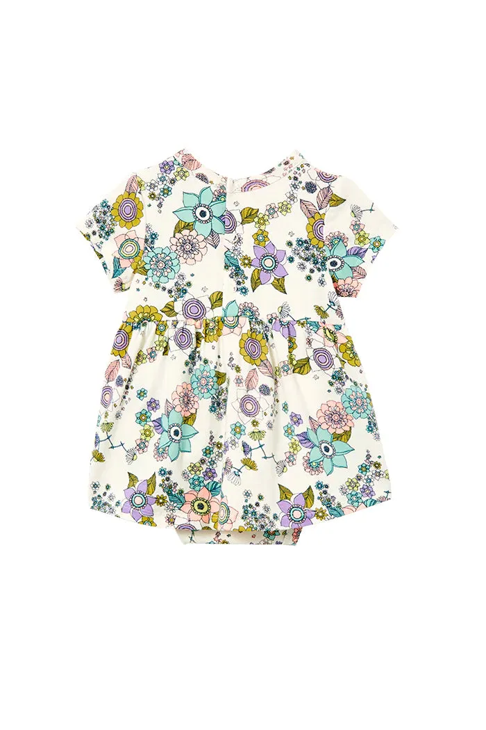 Milky Daisy Chain Baby Dress