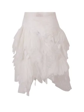 Zimmermann Rhythmic Feather Detailed Mini Skirt