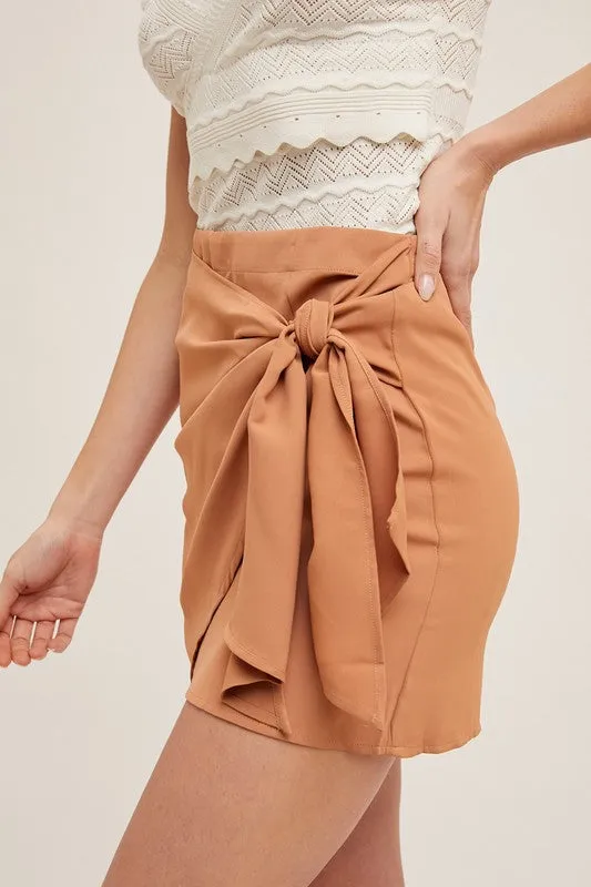 Aritza Mini Wrap Skirt