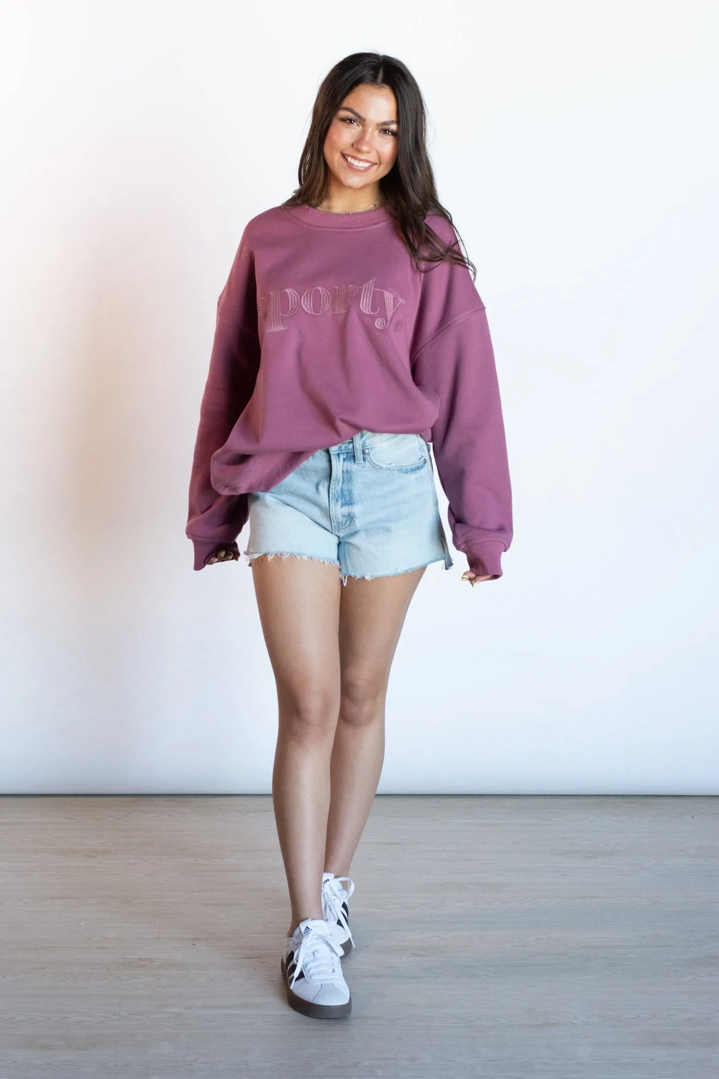 Monochromatic Sweatshirt Top