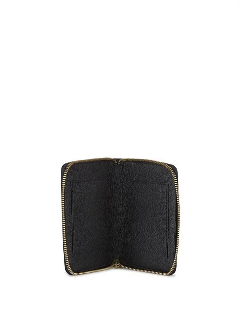 Black Mr Passport Zip Wallet