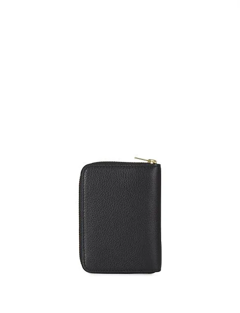 Black Mr Passport Zip Wallet