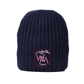 Navy Cotton Knit Cap by White Mountaineering