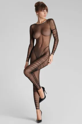 Long Sleeve Naked Back Catsuit