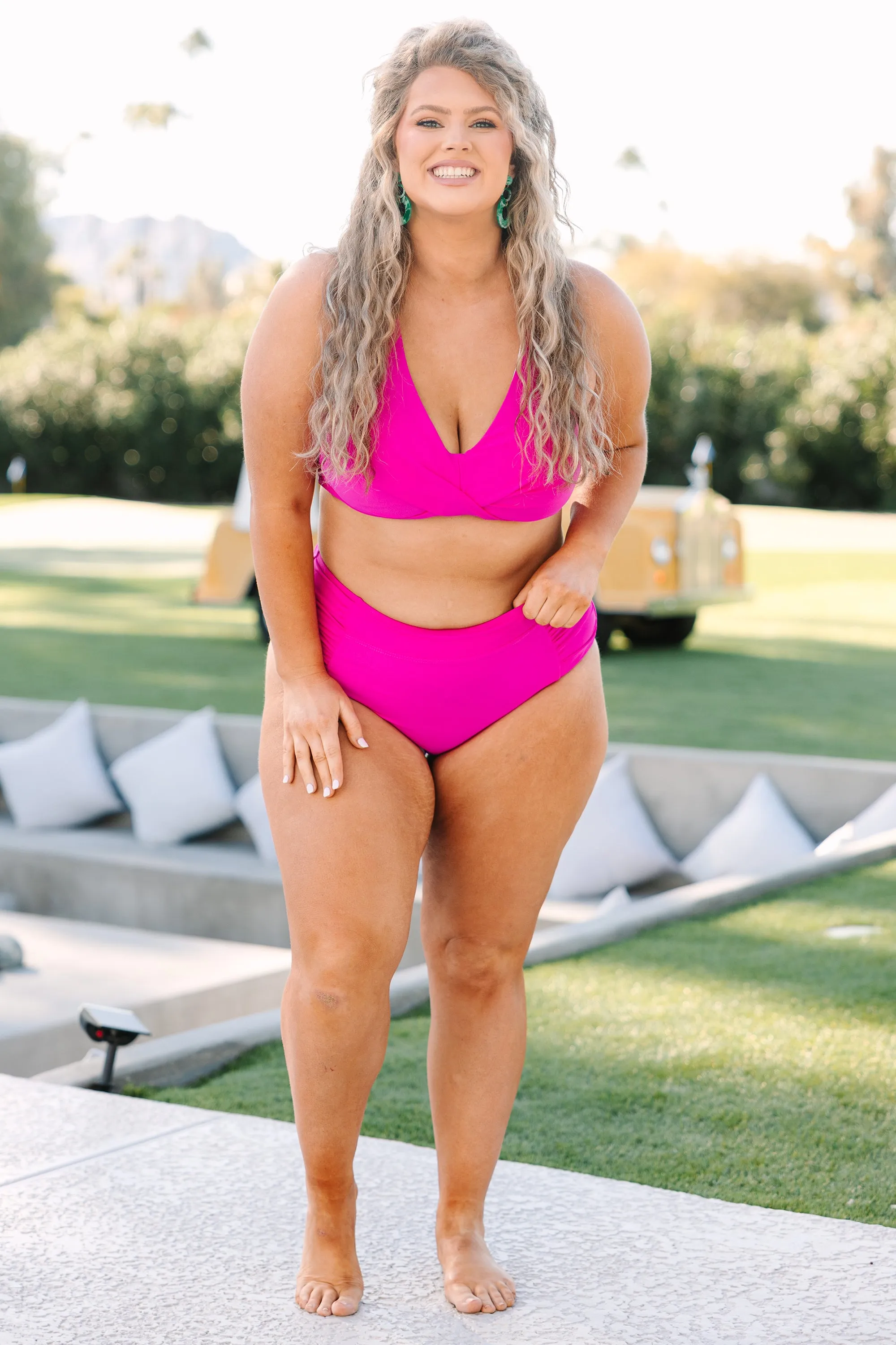 Neon Pink Swim Bottom