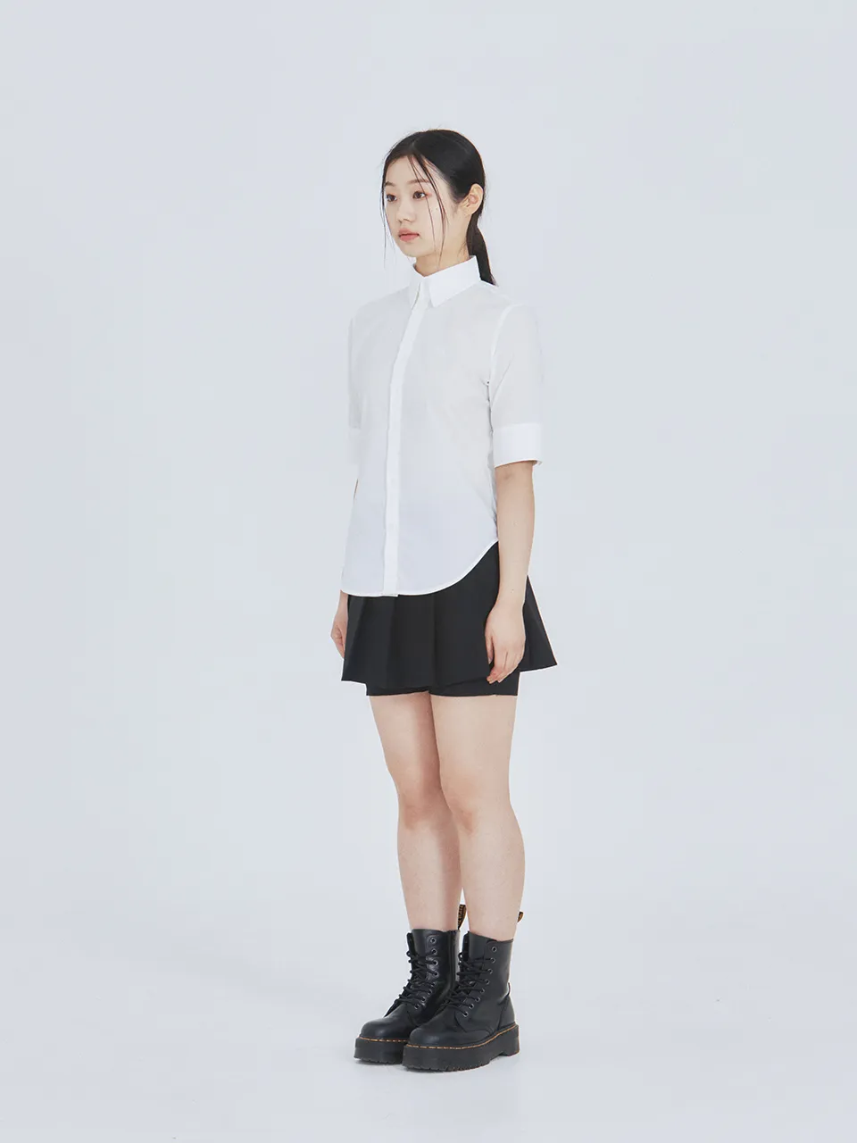 Not Your Rose Street Style Cotton Short Sleeves Shirt & Blouse