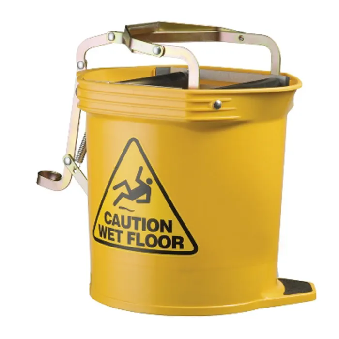 Oates Roller Wringer Buckets - Metal\/Plastic-Yellow