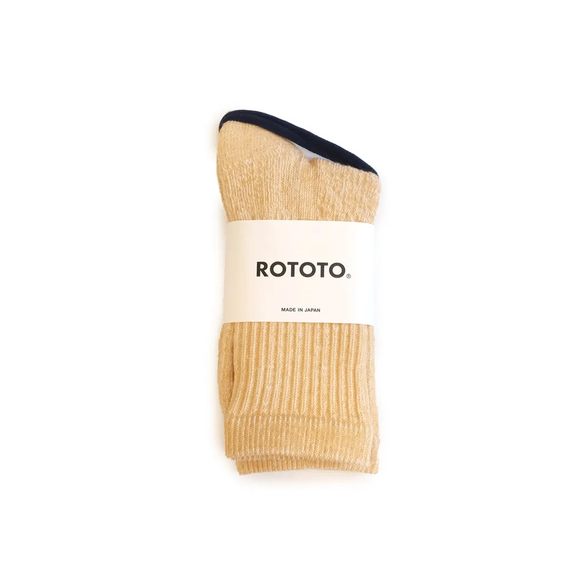 Yellow Organic Cotton Mini Crew Socks