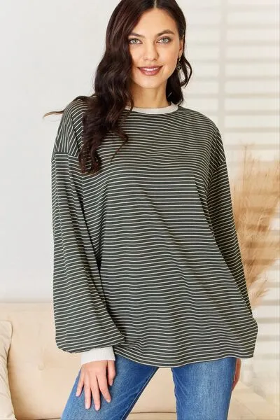 Kennedy Oversized Striped Top