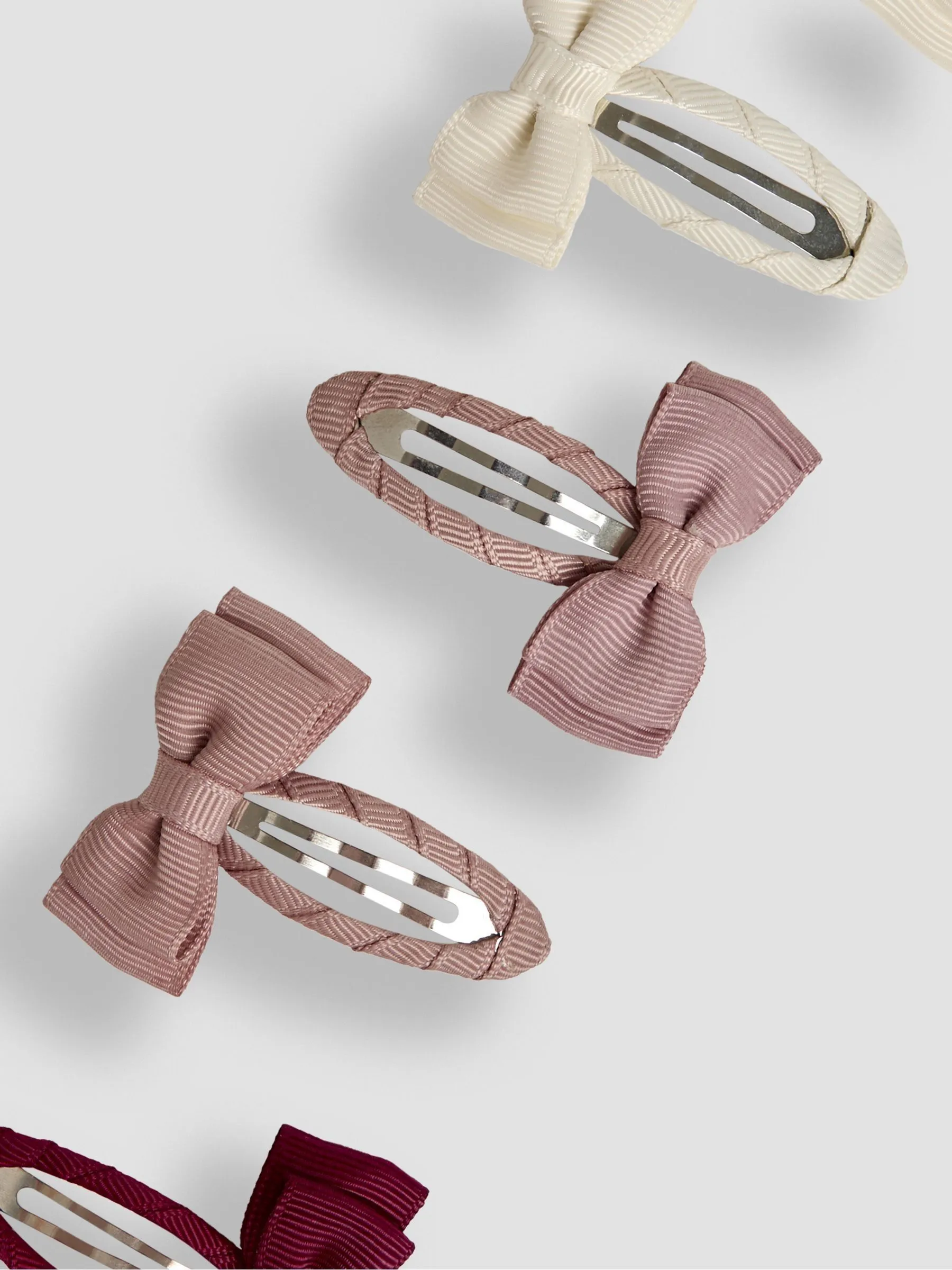 Pastel Bow Clips 6 Pack