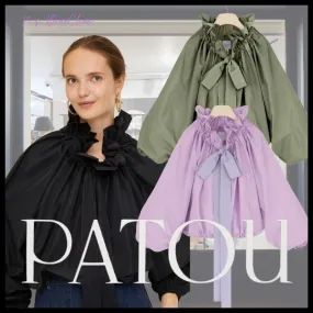 PATOU Plain Casual Medium Style for Party Office