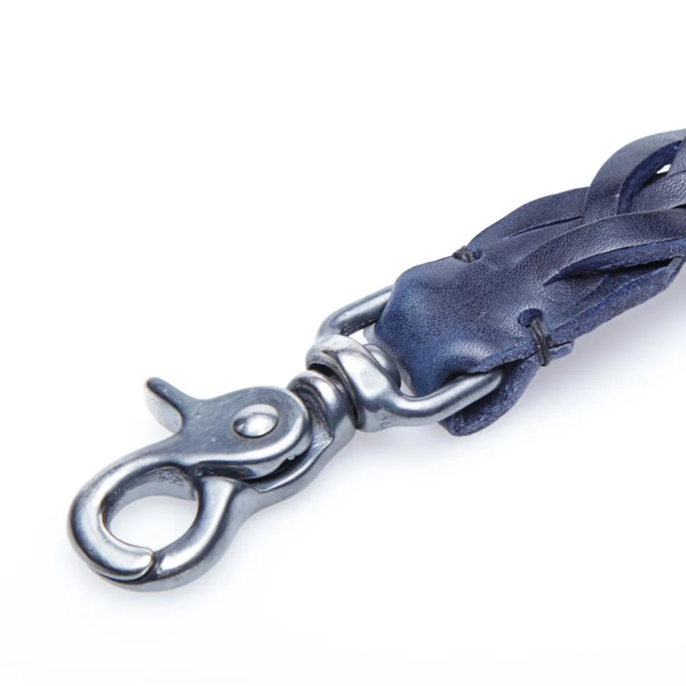 Navy woven Ally Capellino Wilson key hook