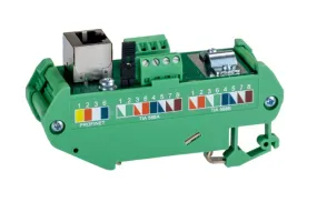 Phoenix Contact FL Series Cat5e RJ45 Patch Panel Green
