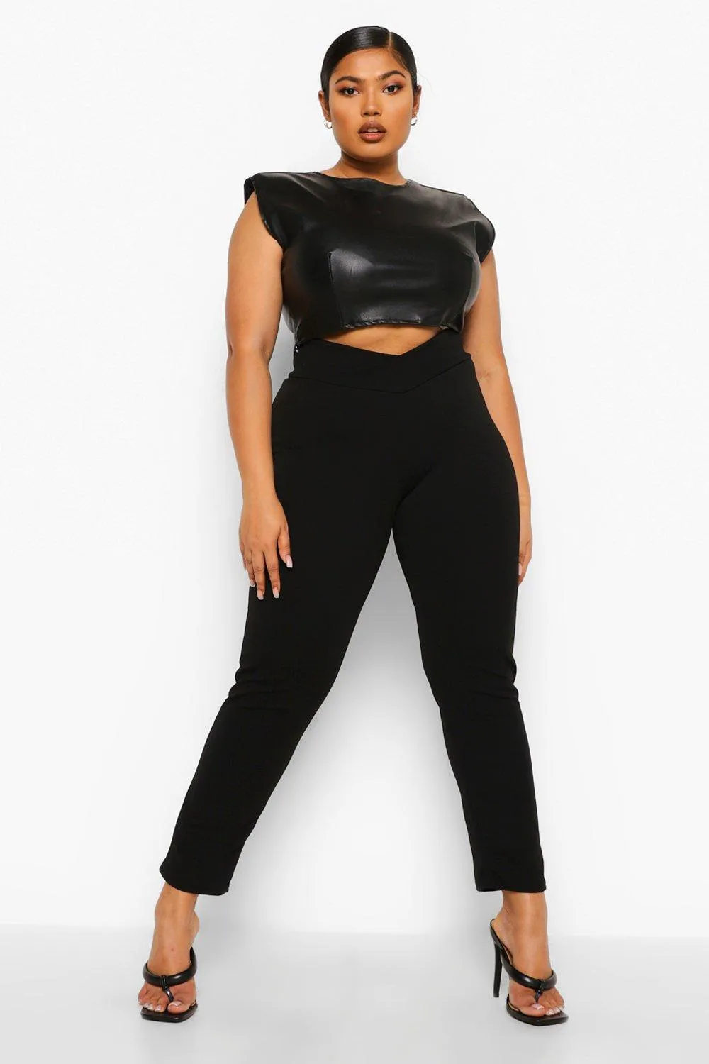 Plus V Band Skinny Pants