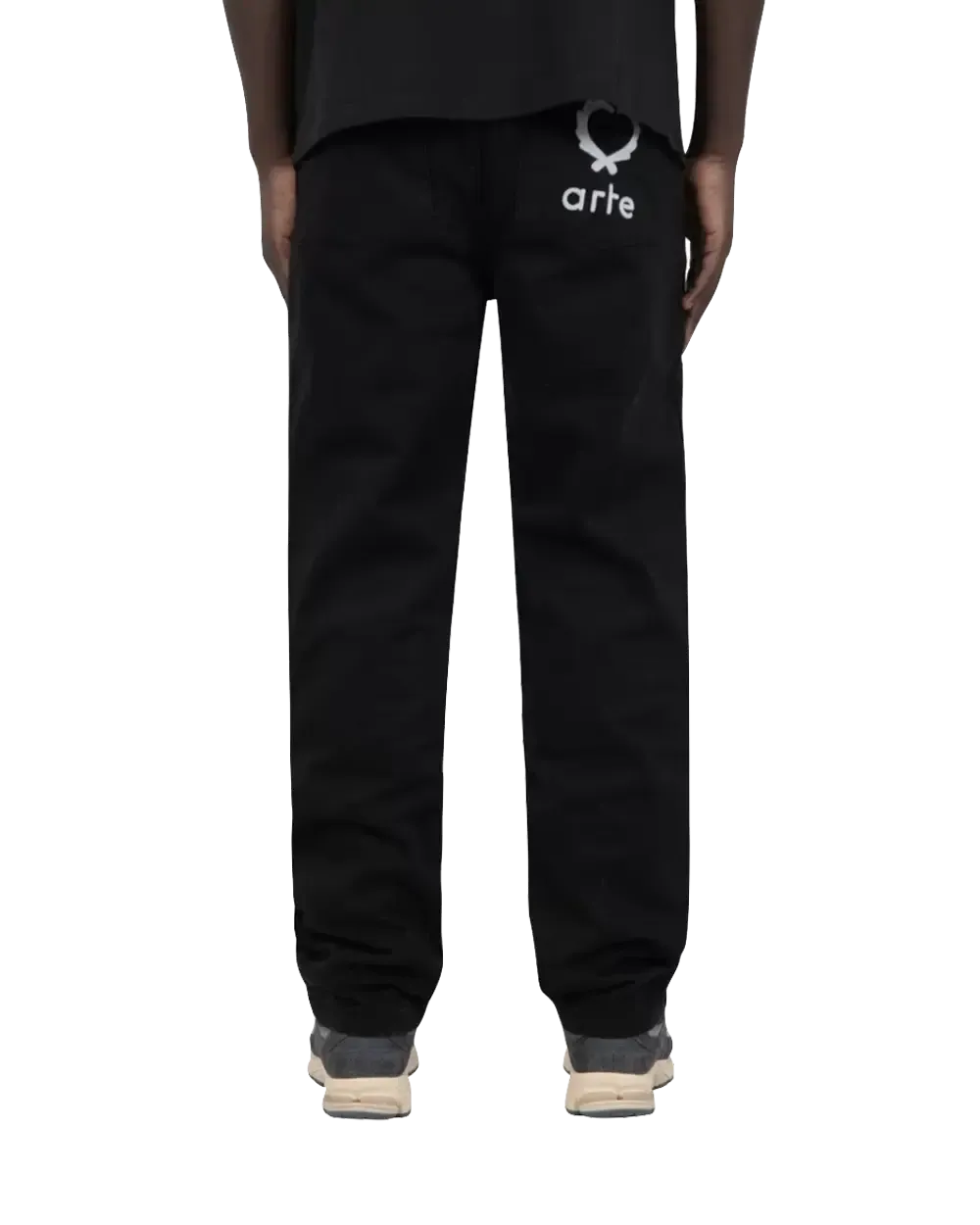 Poage Back Heart Pants Black