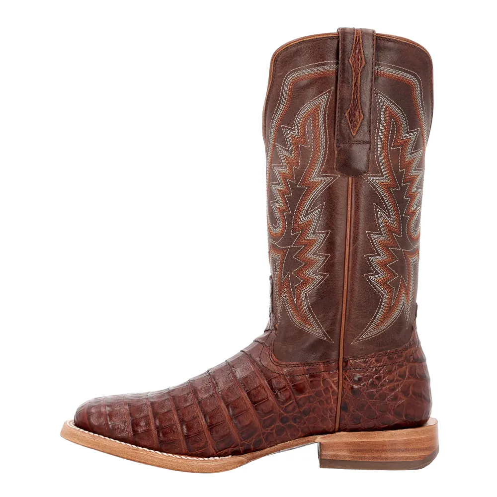 PRCA Collection Caiman Embroidered Square Toe Cowboy Boots