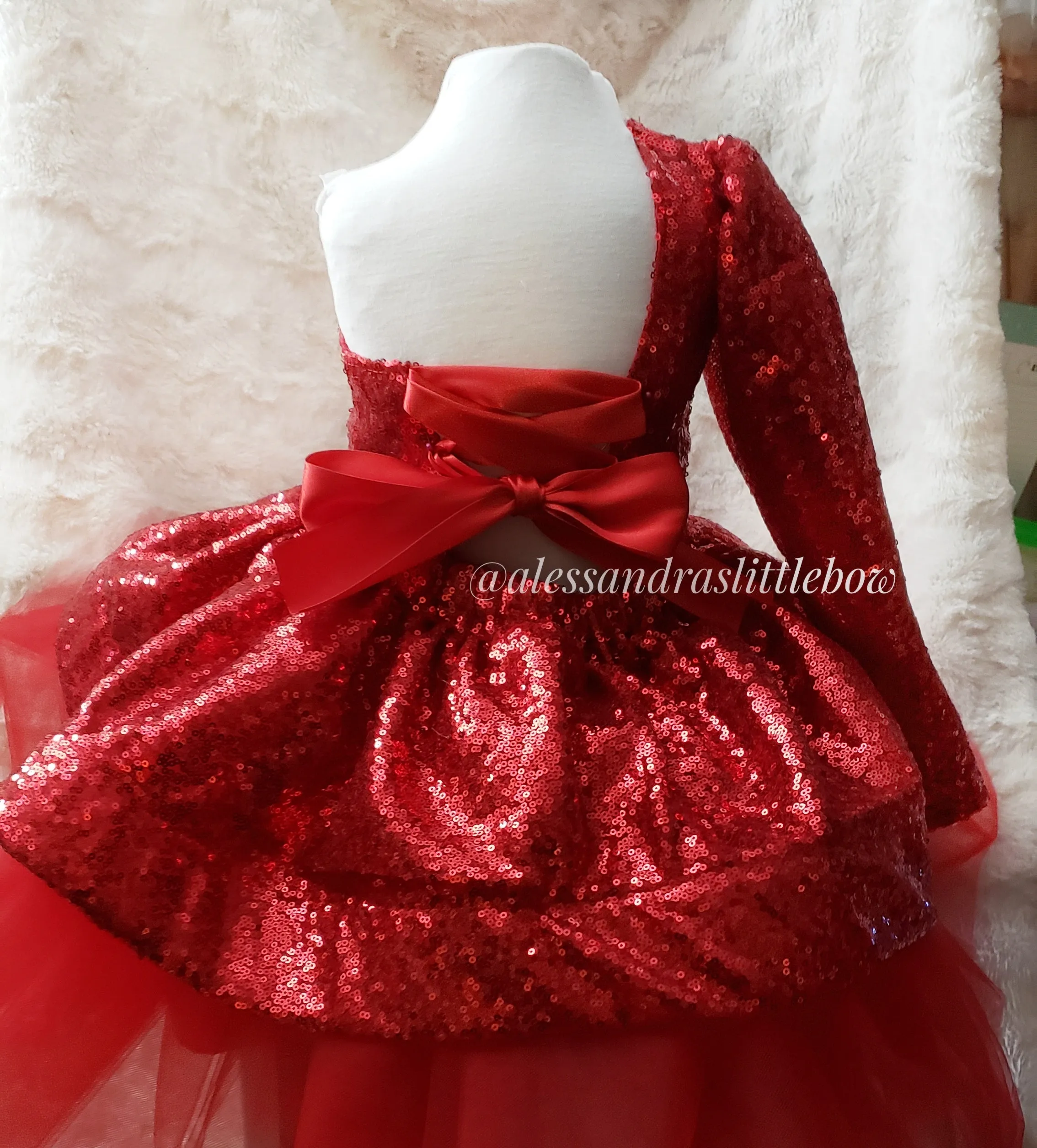 Red Princess Amelia One Shoulder Couture Dress