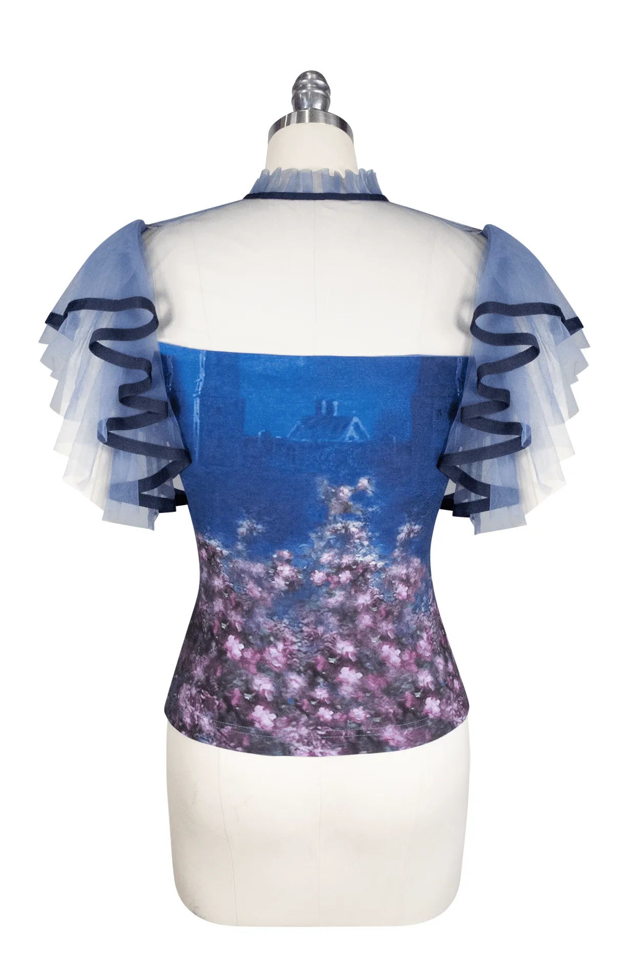 Printed La Luna Flutter Jersey Top