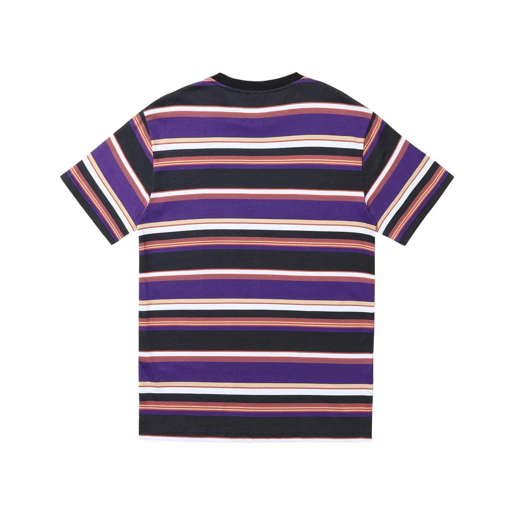 Purple and Black Striped T-Shirt