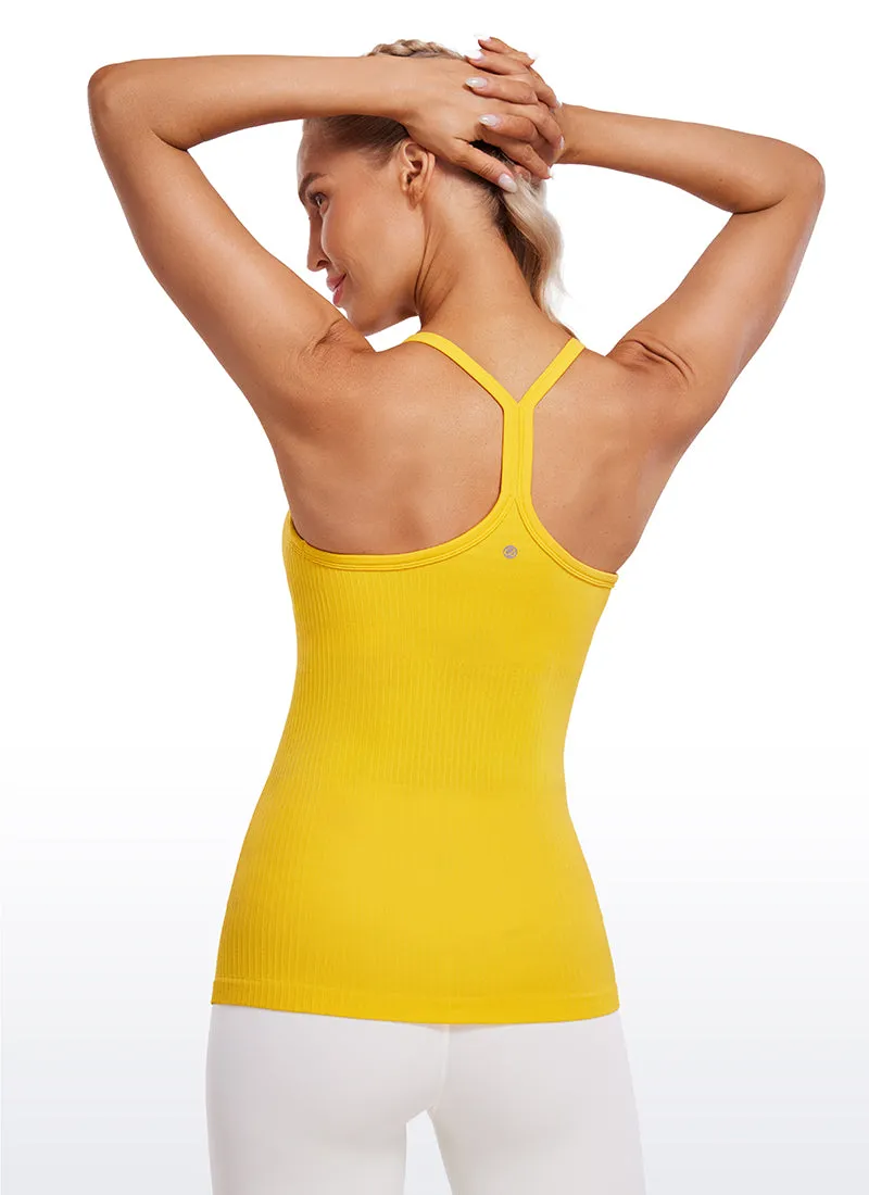 Racerback Hip-Length Ribbed Tank