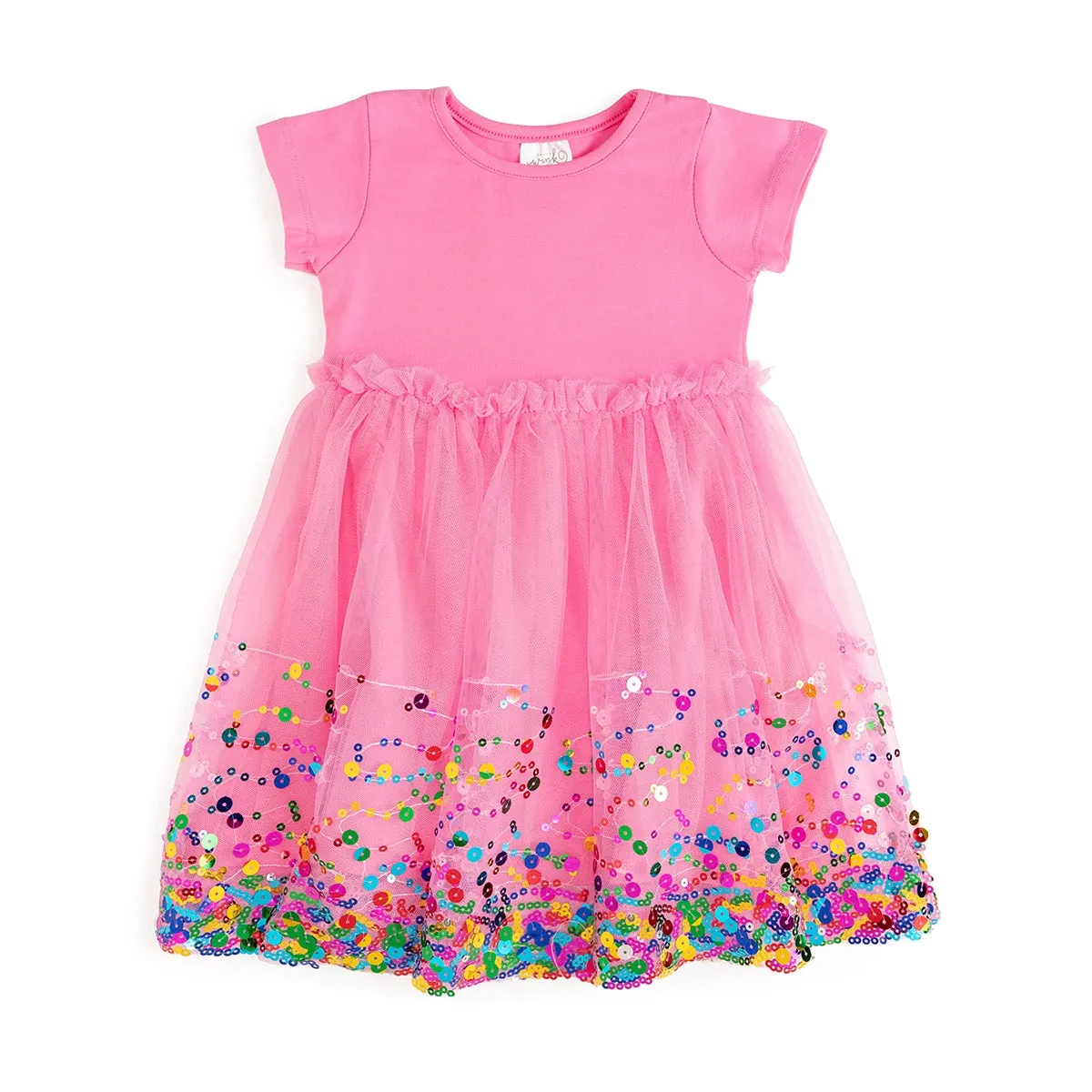 Raspberry Pink Confetti Design Dress