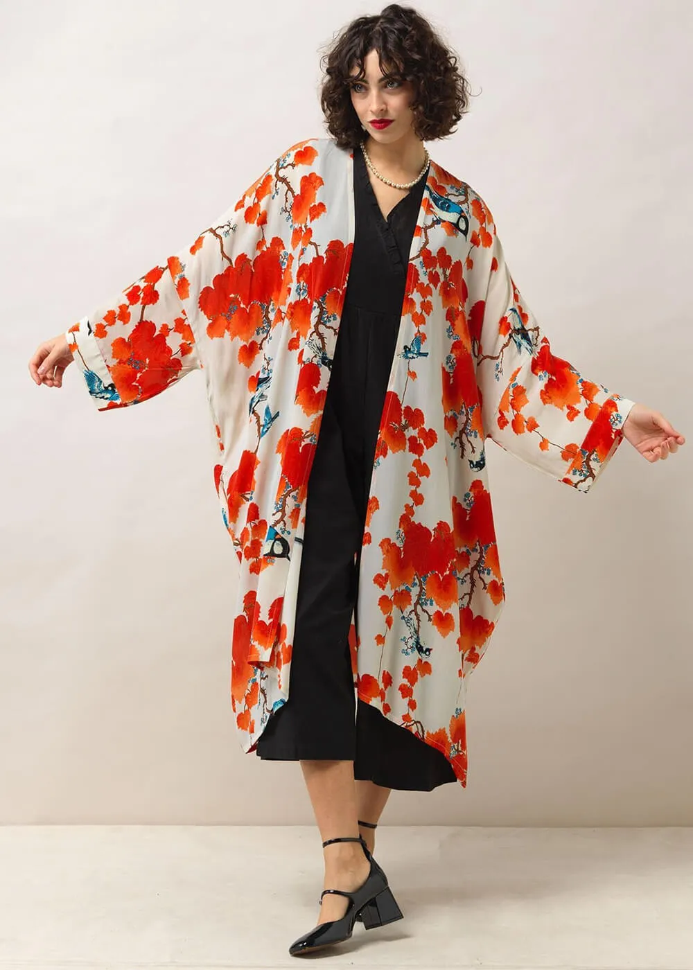 Red Long Kimono