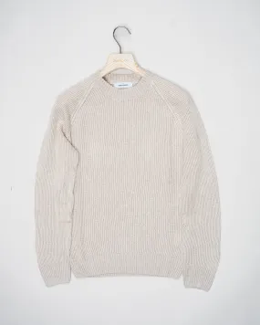 Ribbed Raglan Knit Gran Sasso - Light Taupe