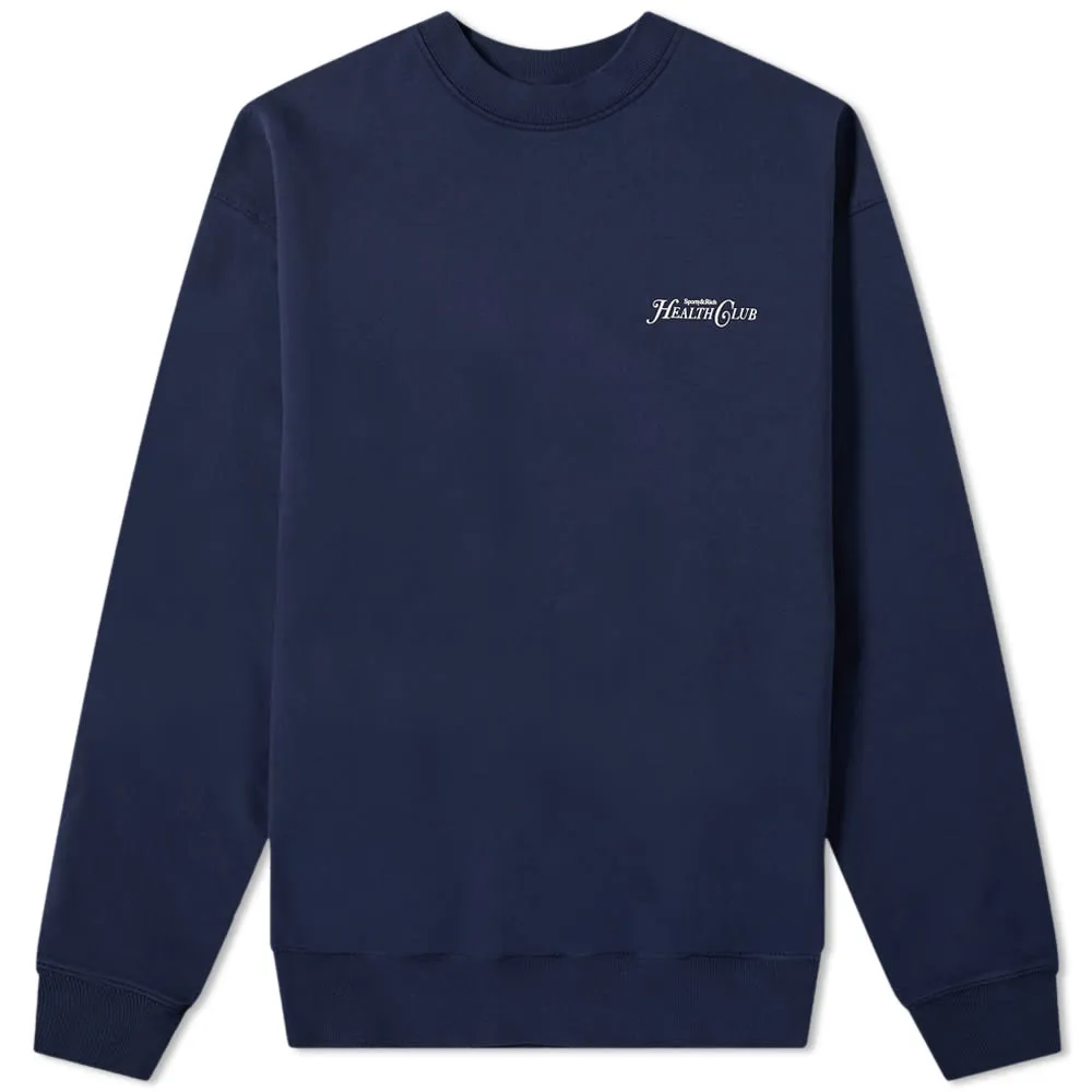 Rizzoli Crew Sweat in Navy & White