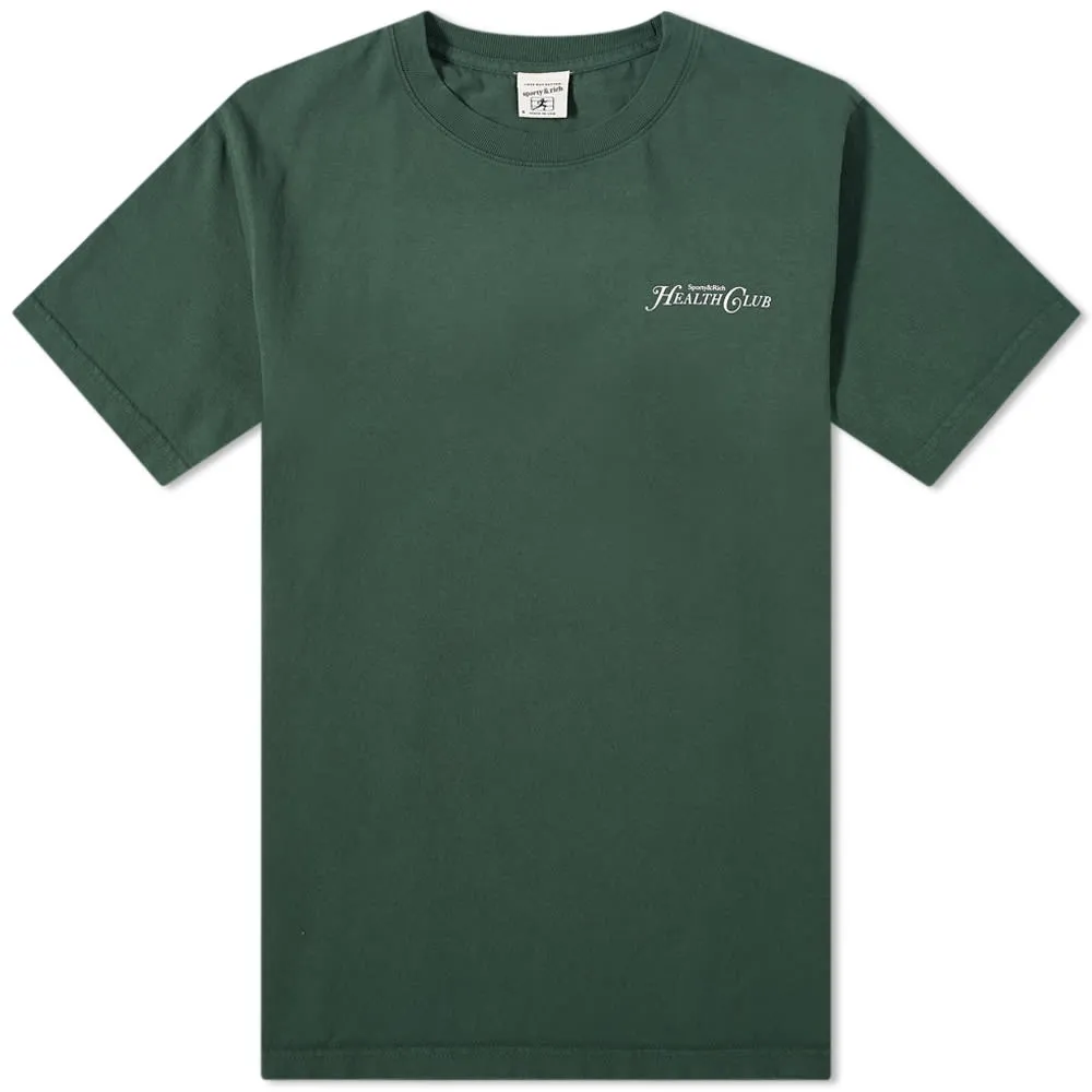 Rizzoli T-Shirt in Forest Green & White