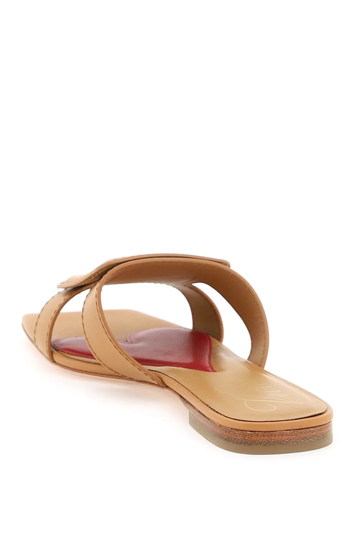 Womens Brown Leather Sandals by ROGER VIVIER