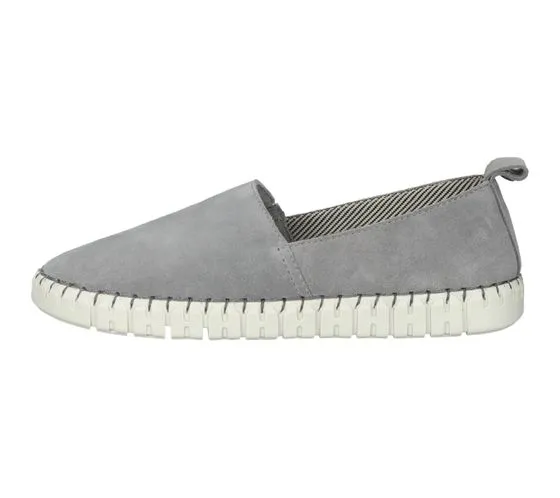 SANSIBAR Damen Slipper stylische Schlupf-Schuhe Sommer-Schuhe 1093956 Grau