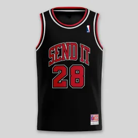 SEND IT BLACK BASKETBALL JERSEY