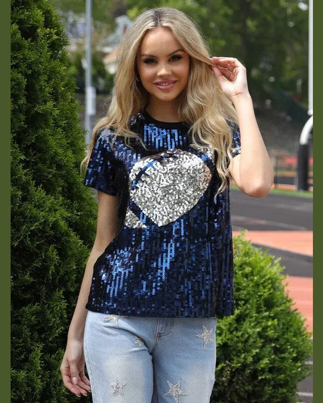 Sequin Top Football