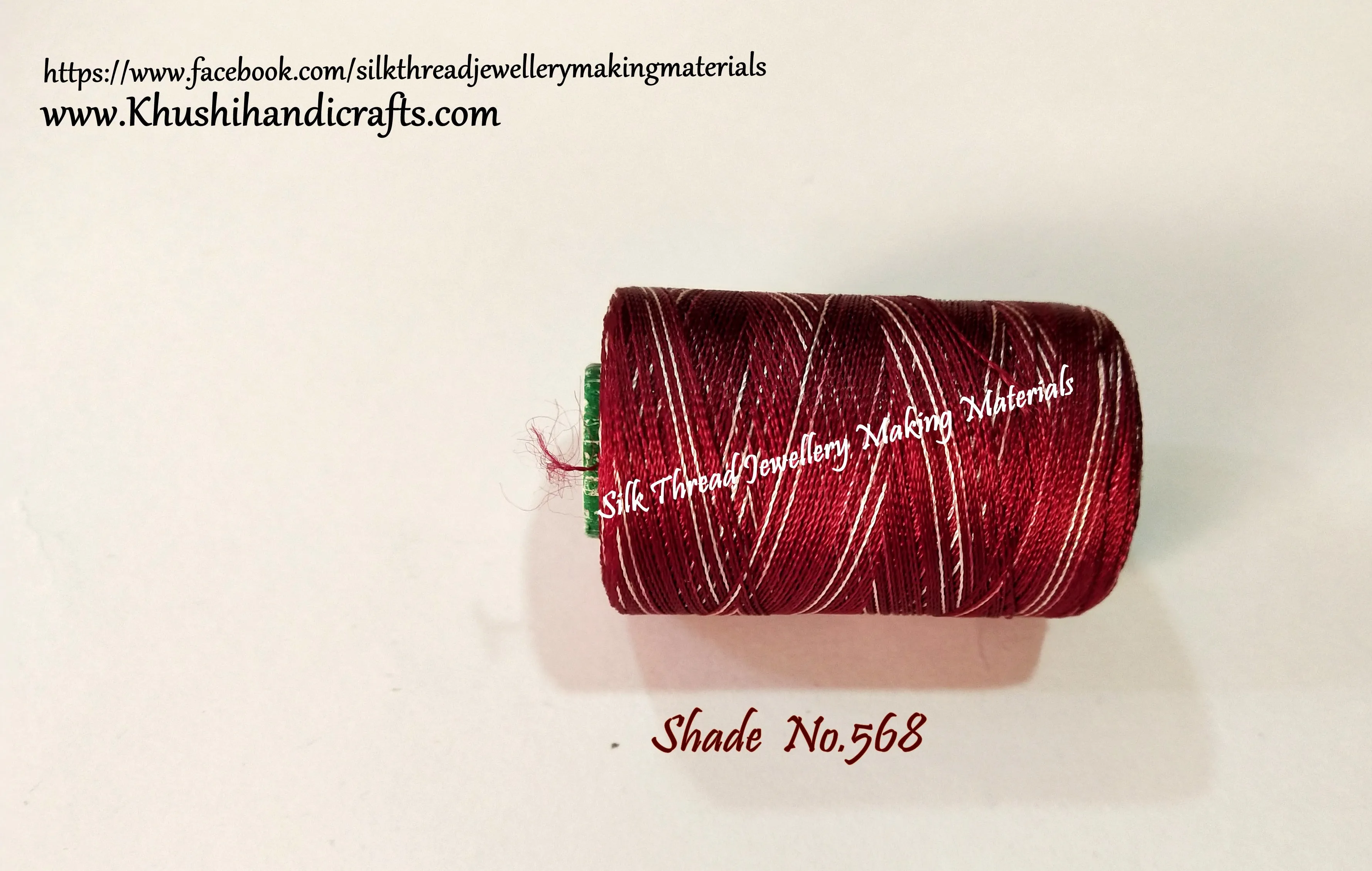 Silk Threads Spools for Jewelry Designing/Tassel Making Shade No. 568