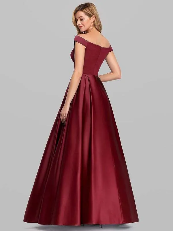 Off Shoulder Satin Ballgown Size 16