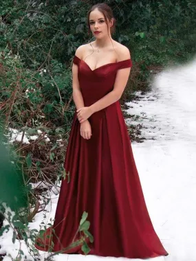 Off Shoulder Satin Ballgown Size 16