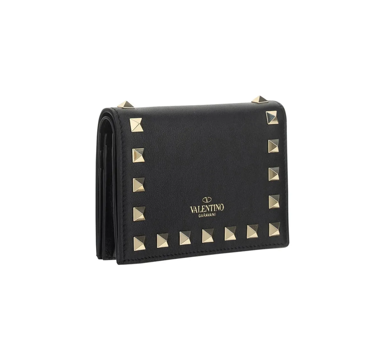 Valentino Rockstud Logo Wallet