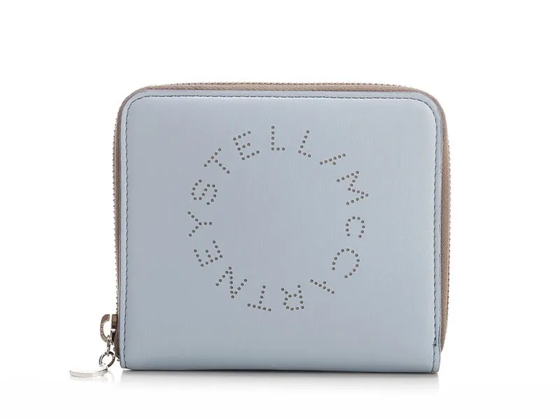 Stella McCartney Logo Perforated Zipped Wallet