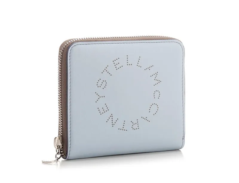 Stella McCartney Logo Perforated Zipped Wallet