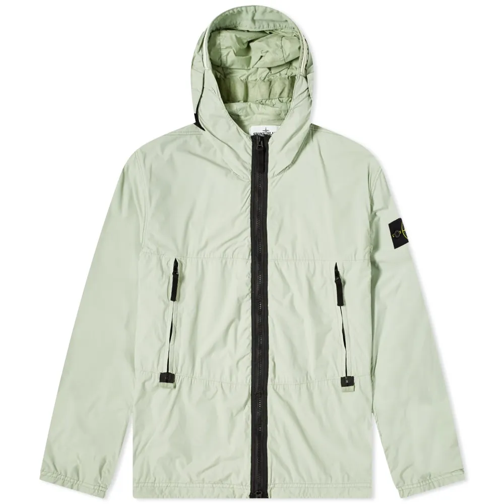 Stone Island Green Nylon Hooded Jacket