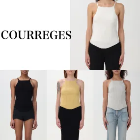 Logo Tanks and Camisoles with Casual Street Style by Courreges