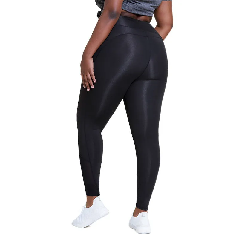 Stretchy Solid Color Legging Pants