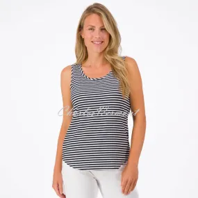 Style J3000 Just White Striped Camisole Top