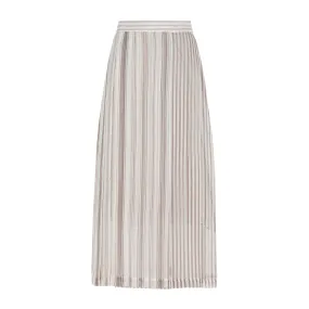 Striped Midi Skirt by Brunello Cucinelli