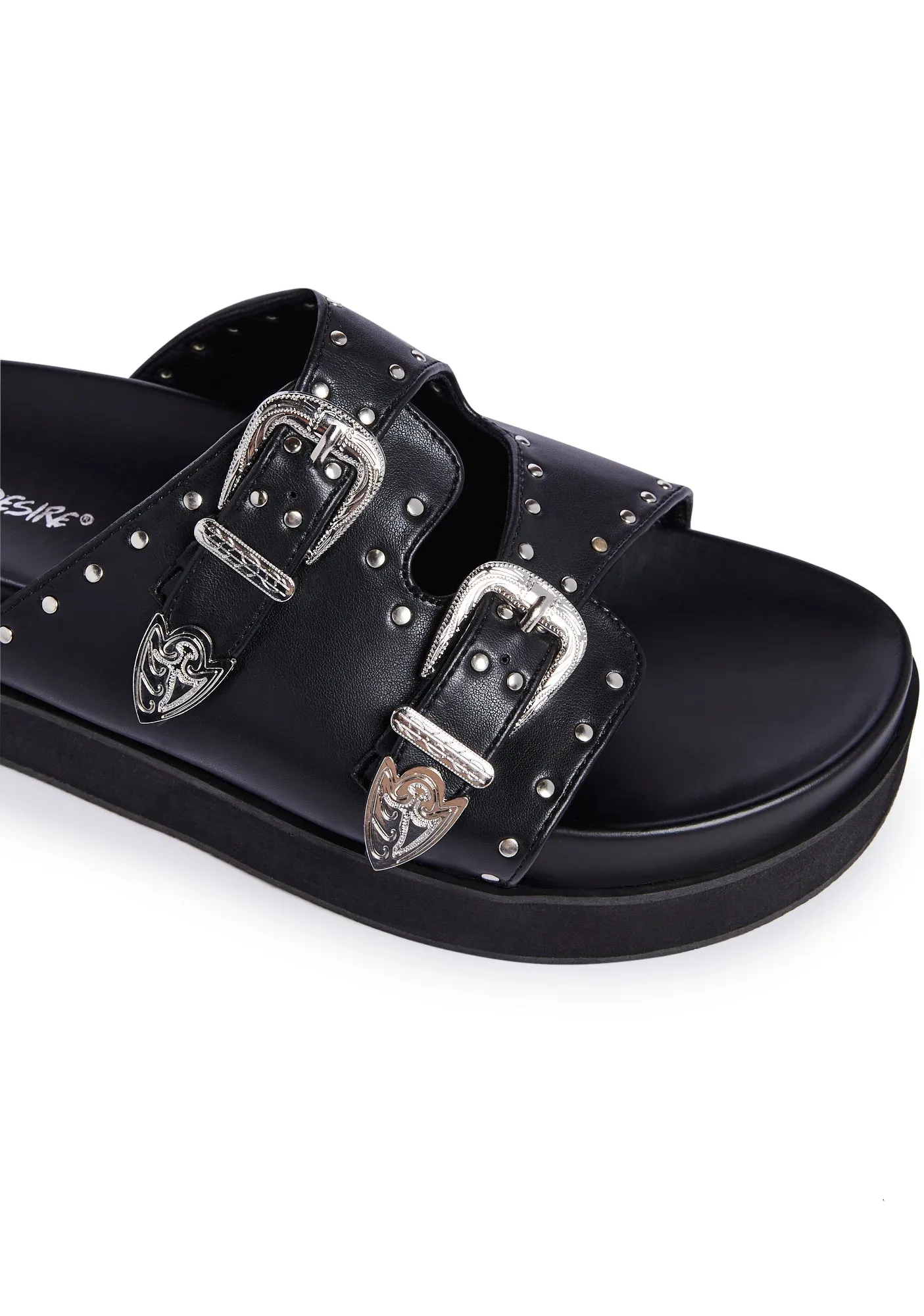 Stylish Western Buckle Sandals