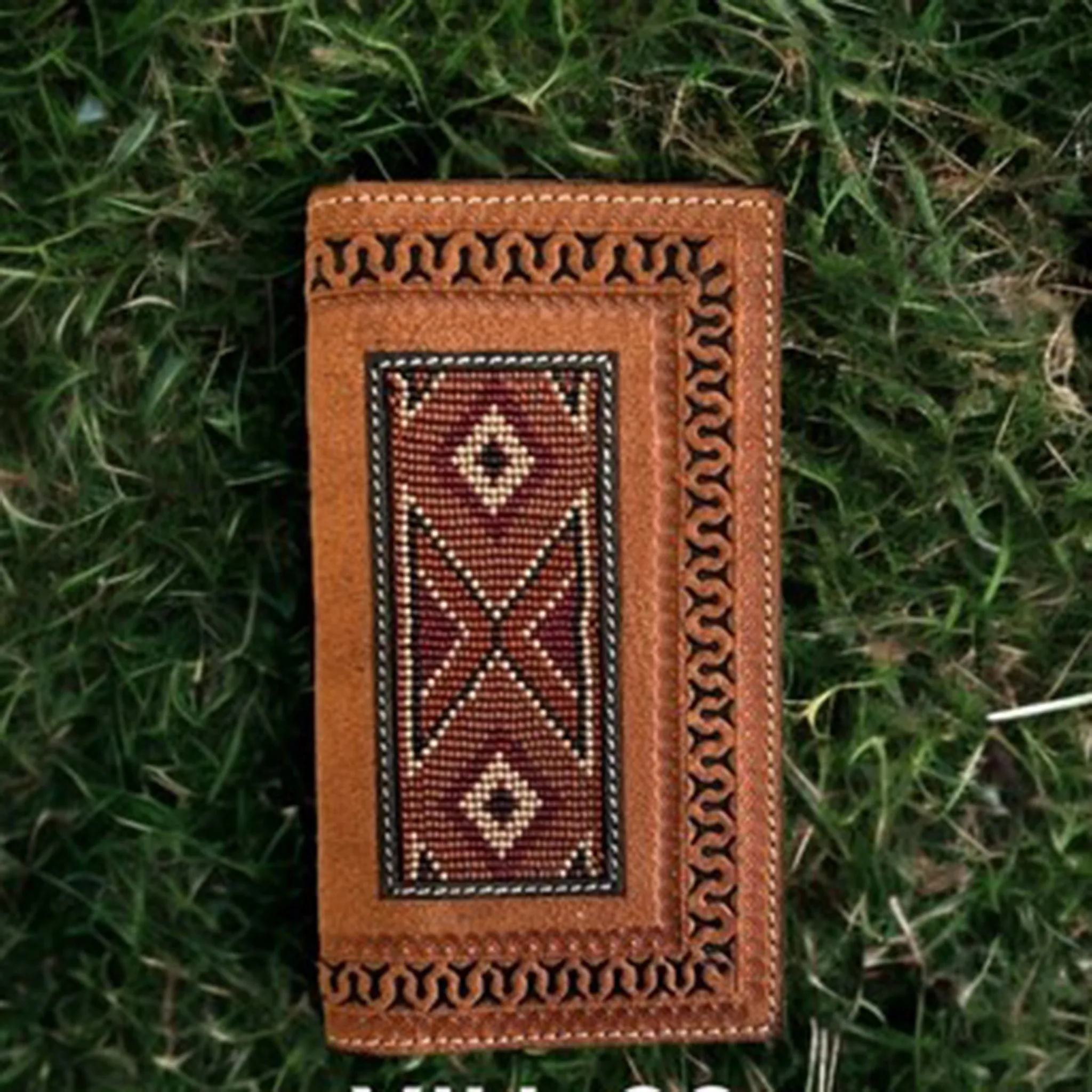 Roughout Beaded Wallet