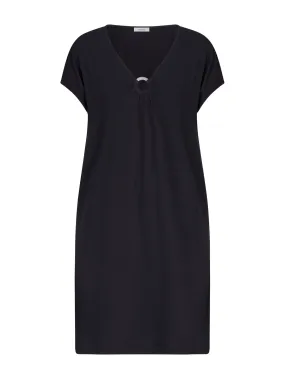 Viscose Summer Dress - Black