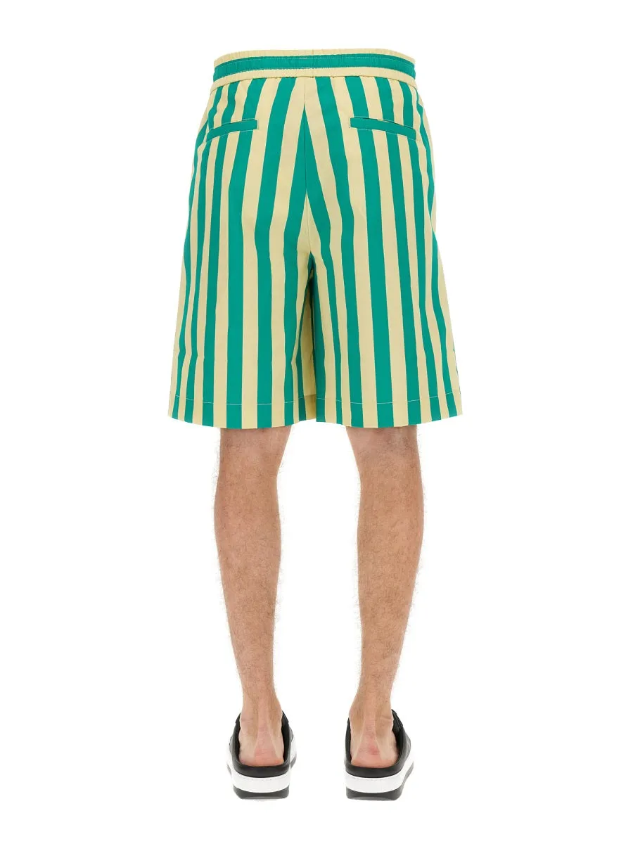 Striped Bermuda Shorts